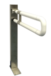 Поручень U-образный откидной с стойкой