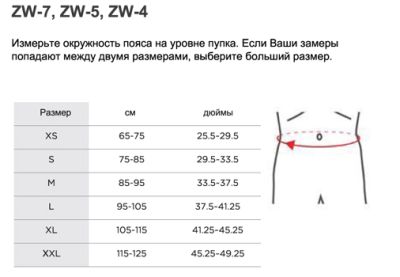 Бандаж для спины со средним уровнем фиксации поясницы ZW-5, черный