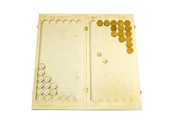 Настольная адаптированная для незрячих игра нарды+шашки