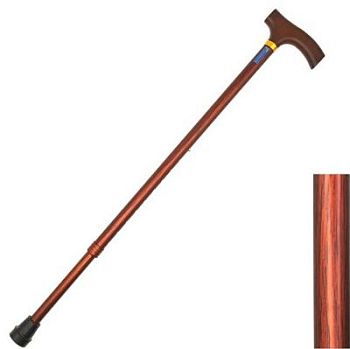 Трость опорная регулируемой длины Welt-GW LY-726 алюминиевая с деревянной ручкой  арт. MT27993