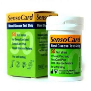 Тест-полоски для глюкометра «SensoCard Plus» 50 шт. арт. ИА3498