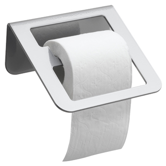 Держатель для туалетной бумаги, 18 x 14,4 см, серый