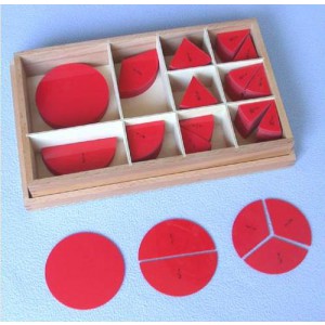 Пластиковые круги-дроби в ящике арт. МП13239