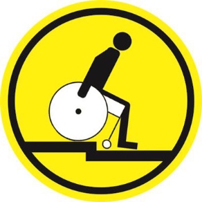 Наклейка «Осторожно. Уступ бортового камня» арт. ИА4476