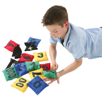 Набор тактильных мешочков с цифрами, в комплекте 15 шт. арт. ИА22971