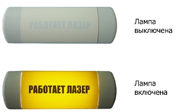 Омега 1х11 Световое табло «РАБОТАЕТ ЛАЗЕР» арт. Tl22541