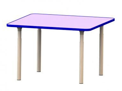 Стол квадратный на регулируемых ножках