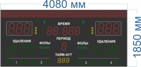 Универсальное спортивное табло №22-2 арт. КрС22326