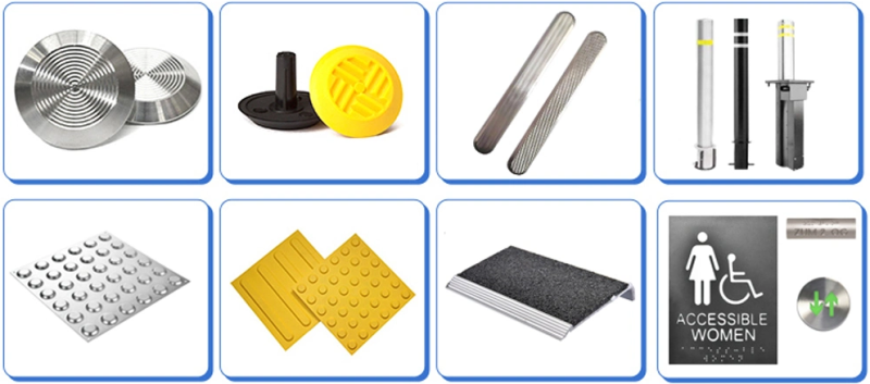 Тактильные индикаторы для незрячих и слабовидящих