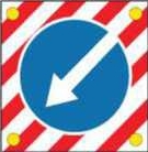 Знак дорожный 4.2.1, 4.2.2, диаметр 1200 мм арт. ДЗ20253