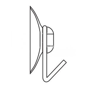 Присоска универсальная с металлическим крючком SC-MH