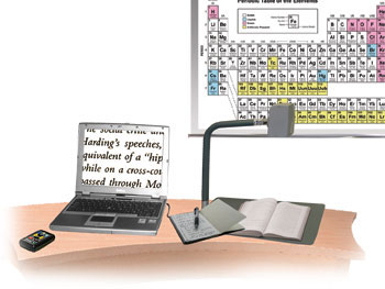 Специализированное мобильное рабочее место для инвалида по зрению ЭлНот 301