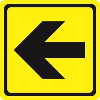 Наклейка «Направление движения, поворот» арт. ИА4428
