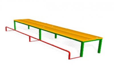 Гимнастическая скамья с упором для ног арт. AQ17255