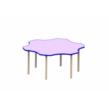 Стол-ромашка (целиковый) на регулируемых ножках