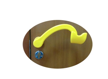 Ручка дверная специальная для инвалидов желтая арт. ИА22215