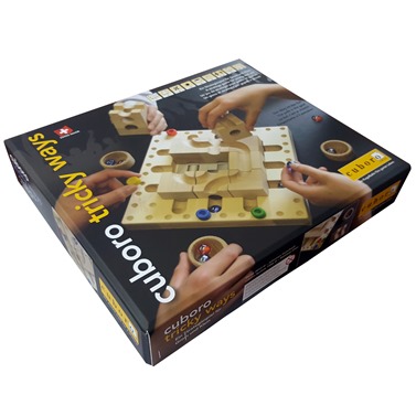 Игровой настольный набор Cuboro «tricky ways» (деревянный) арт. Cub24357
