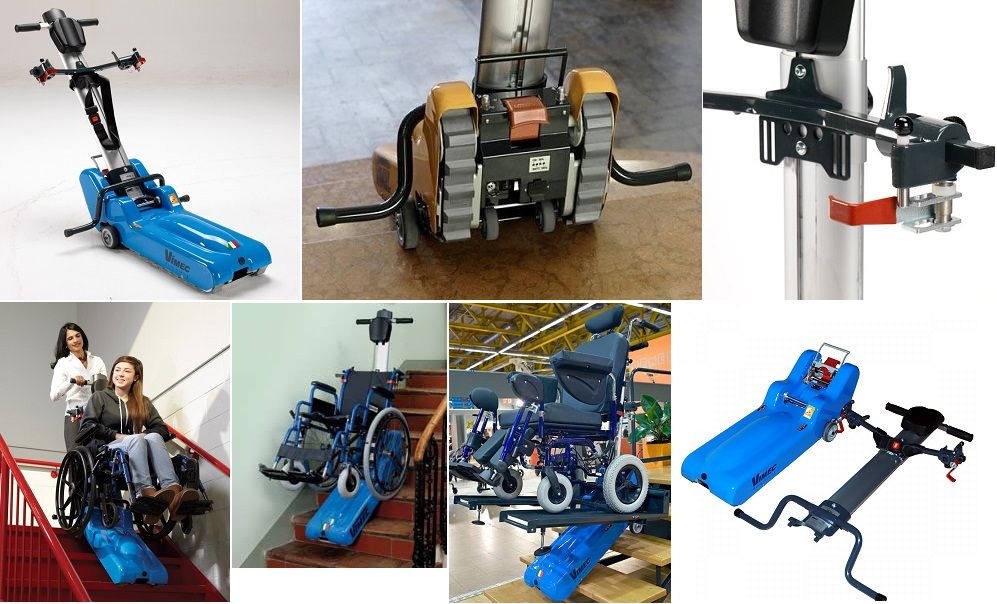 Мобильный гусеничный подъемник для инвалидов Roby T09