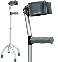 Костыль с подлокотной опорой