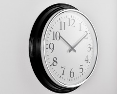 Стрелочные часы для офиса. Диаметр 590 мм. Толщина 80 мм. со входом синхронизации Ethernet («мама») 
