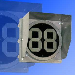 Светофорное табло обратного отсчета времени 200 мм одноцветное красное светофора транспортного арт. 