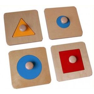 Геометрические пазлы: треугольник, квадрат и два круга арт. МП13276