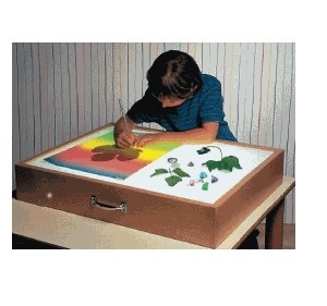 Игра тактильная «Рисуем на песке»: ящик с подсветкой арт. RN18045