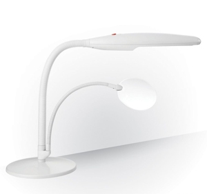 Настольная лампа с лупой «Лебедь» арт.ЭГ14768