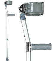 Костыль с подлокотной опорой