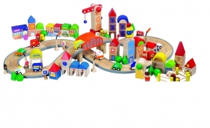 Конструктор «Город и дороги» (дерево) арт. RN17828