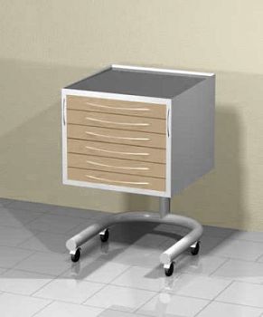 Передвижной столик (6 выдвижных ящиков)