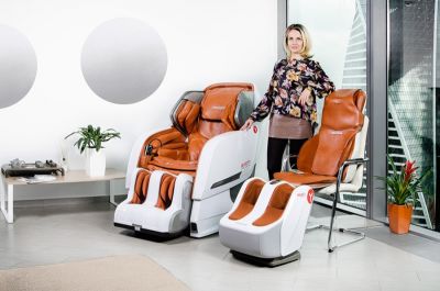 Массажер для ног Yamaguchi Axiom Feet (бело-рыжий) арт. UM18459