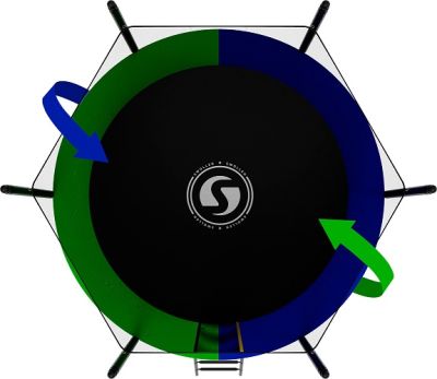 Батут SWOLLEN Classic Black 8 FT арт. SW28289