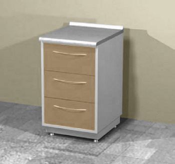 Тумба напольная с 3 ящиками