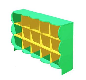 Шкаф для горшков арт. MKr24156