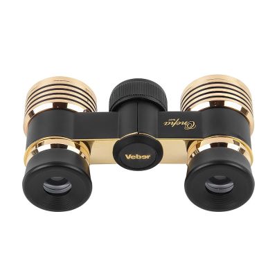 Бинокль театральный Veber Opera БГЦ 3x27, черно-золотистый