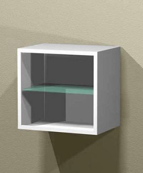 Навесная металлическая тумба открытая