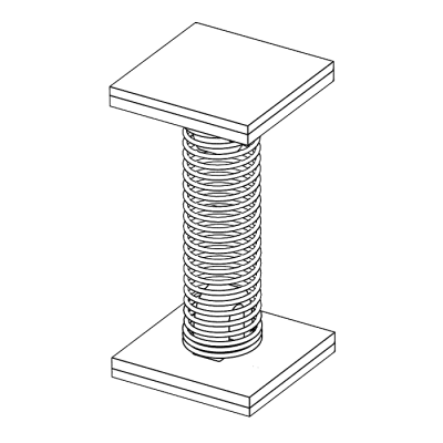 Ножка для воблера на пружине SPRING-WOB-SMB