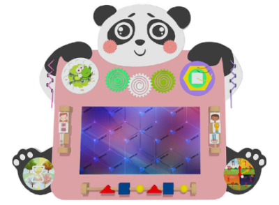 Настенный интерактивный комплекс Бизиборд Панда