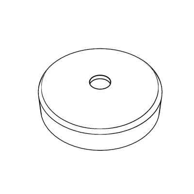 Магнит круглый с отверстием для крепления ROUND-MAG (диаметр 25 мм)