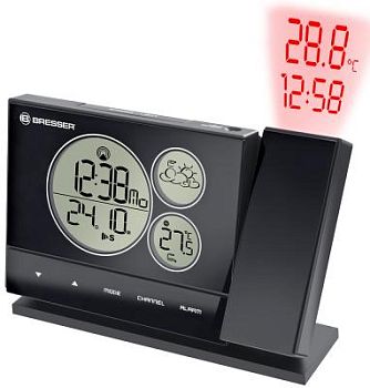 Метеостанция Bresser (Брессер) BF-PRO с проектором, черная