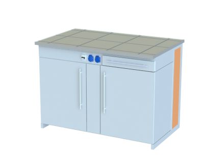 Стол демонстрационный с электрикой и тумбой СДФТ-1200 PF арт. PLM26709