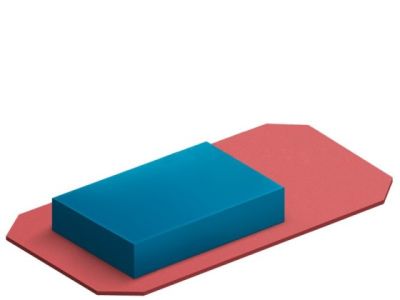 Зона приземления (1 кв.м при толщине 0,5м)