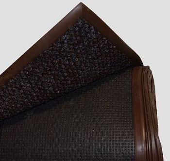 Нескользящее покрытие с ворсом (12 кв.м) темно-коричневый в канте 3х4 м арт. ИА18290