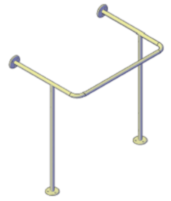 Поручень для раковины размеры 70х50х75 см арт. Av24052