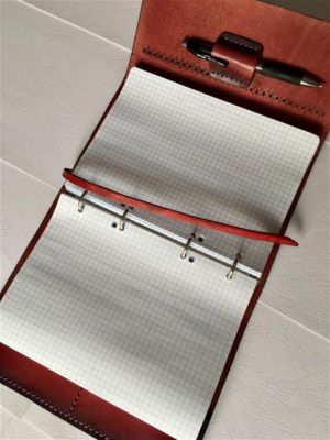 Блокнот а5 (ручная работа, натуральная кожа), бордовый