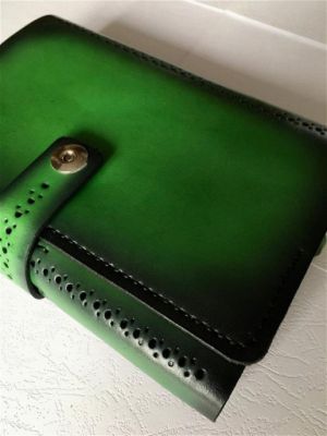 Ежедневник а5 недатированный (ручная работа, натуральная кожа), зеленый