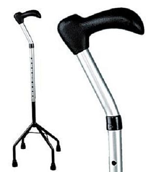 Трость с большой пирамидальной опорой, 74-97 см арт.СиМ27290