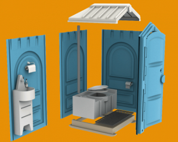 Мобильная туалетная кабина «ЛЮКС» арт. Egr23812