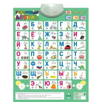 Озвученный плакат «Говорящая азбука» - развивающая игрушка арт. ИА18192